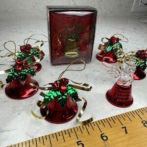 Russ The Sounds of Christmas Jingle‎ Bells Ornament Set with Angel & Box